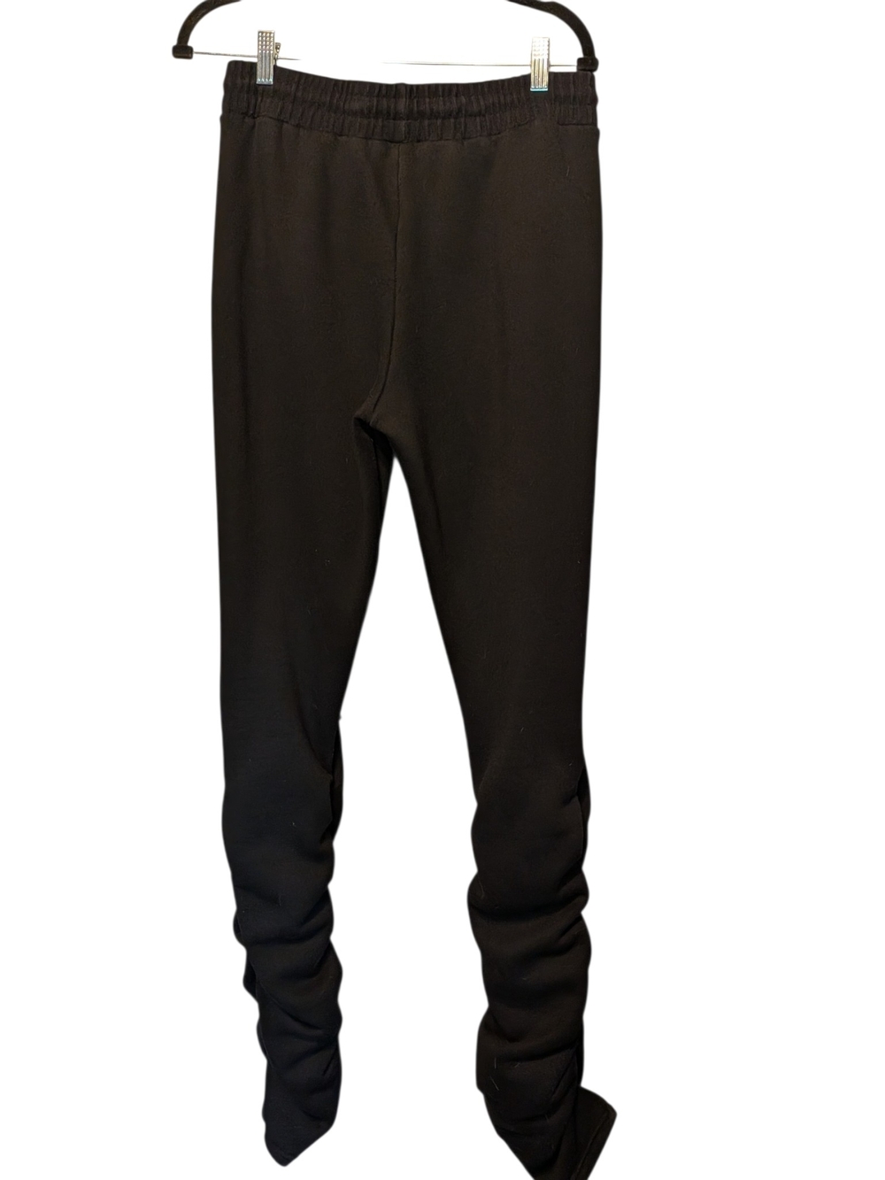 JNK ballercore Black Ruched-Hem Drawstring Joggers Highwaist - Picture 2 of 5
